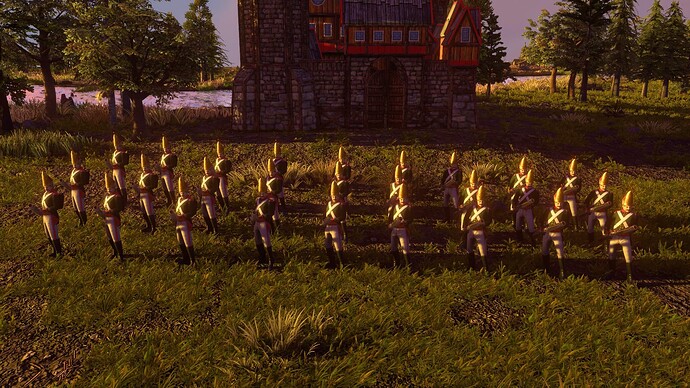 AoE III DE Russian Grenade Launcher Pavlov Grenadier at sunset