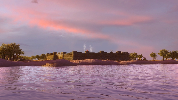 AoE III DE Malta at sunset