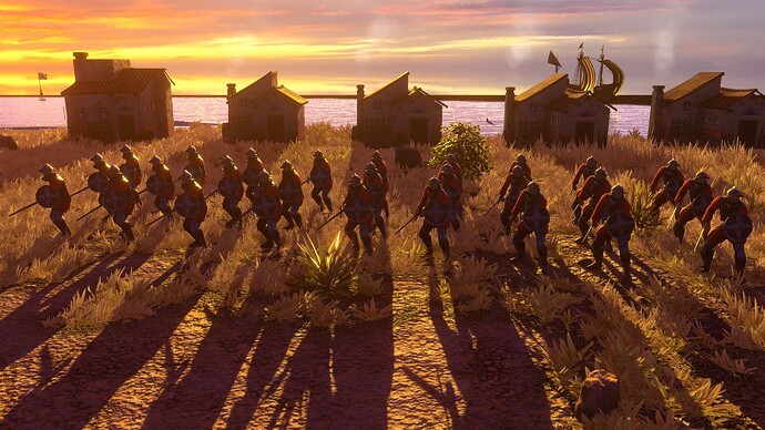 AoE III DE Spanish Veteran Rodelero at sunset