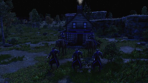AoE III DE Highwayman during the night