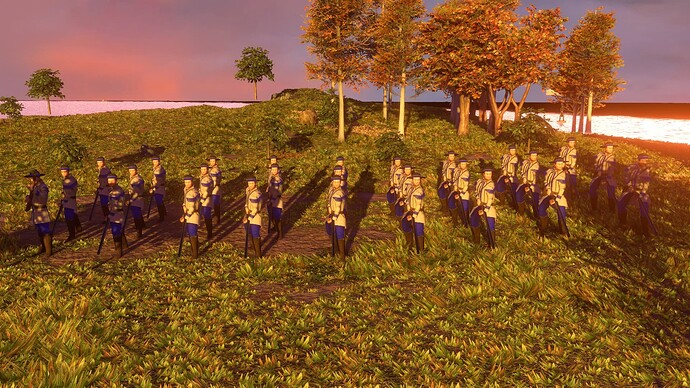 AoE III DE United States Sharpshooter at sunset