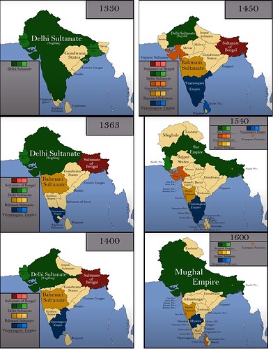 Indians 1330-1600 (14th to 16th century)