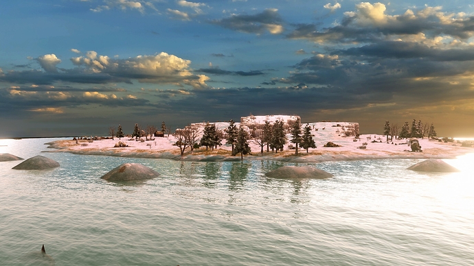 AoE III DE Greenland at sunrise