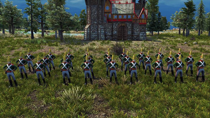 AoE III DE Russian Pavlov Grenadier during the day
