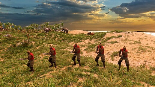 AoE III DE Wokou Pirate at sunrise