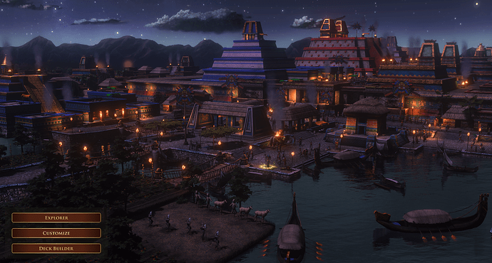 AoE III DE Tenochtitlan during the night