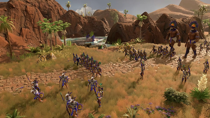AoMR Aztec Warriors on the march