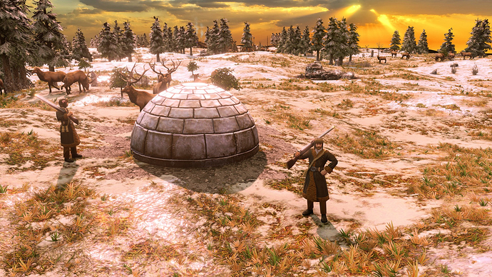 AoE III DE Poachers at sunrise