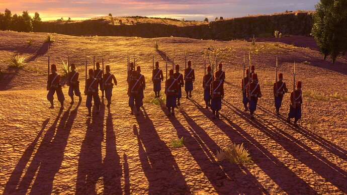 AoE III DE Ottoman Veteran Nizam Fusilier at sunset