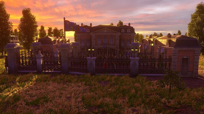 AoE III DE Sunset at the House of Bourbon
