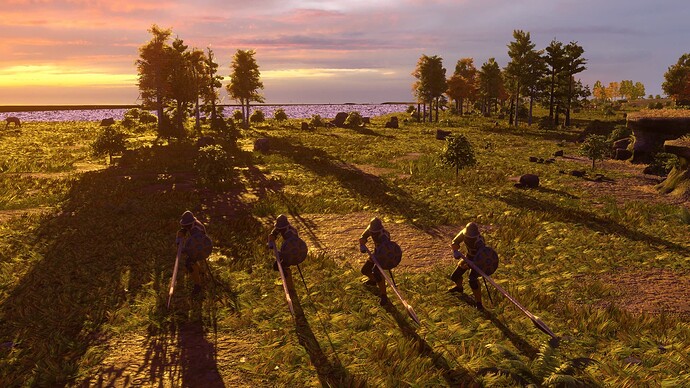 AoE III DE Dutch Waardgelders at sunset