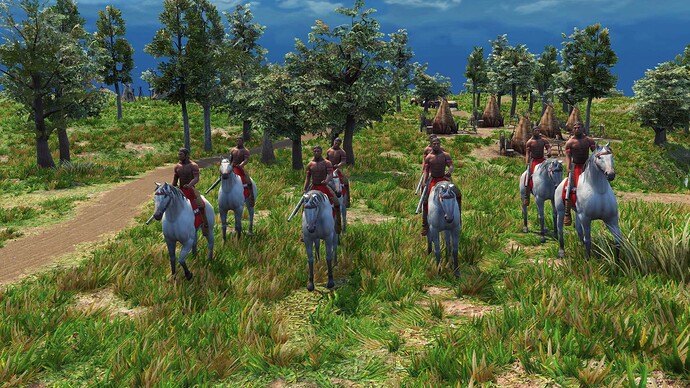 AoE III DE Lakota Elite Rifle Rider during the day