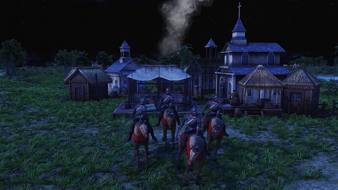 AoE III DE Jesuit Conquistador during the night