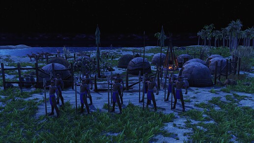 AoE III DE Carib Blowgunner during the night