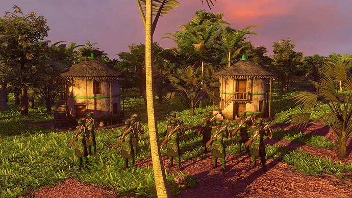 AoE III DE Ethiopians Champion Neftenya at sunset
