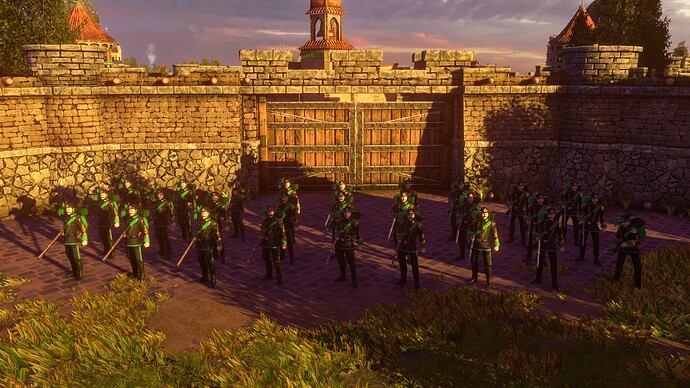 AoE III DE Italians Imperial Bersagliere at sunset