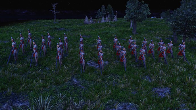 AoE III DE Lakota Champion Wakina Rifle during the night