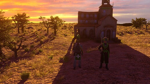 AoE III DE Maya General and Padre at sunset