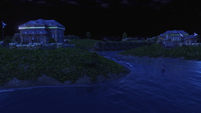 AoE III DE Shetlands during the night