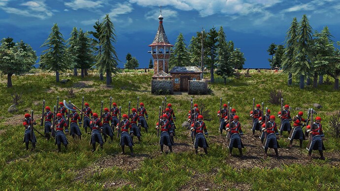 AoE III DE Russian Guard Strelet during the day