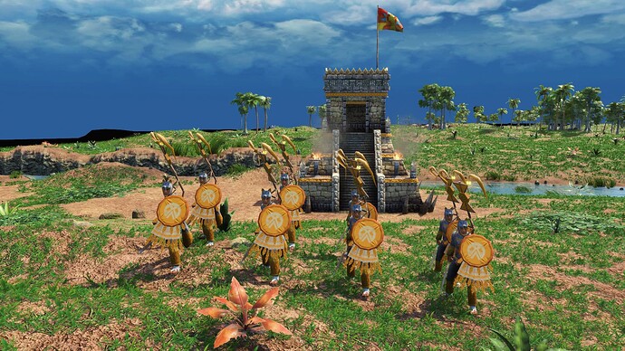 AoE III DE Aztecs Legendary Coyote Runner during the day