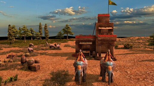 AoE III DE Default Indians Monk at sunrise