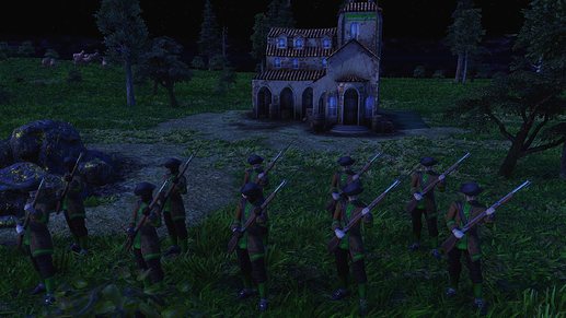 AoE III DE Voluntário da Pátria during the night