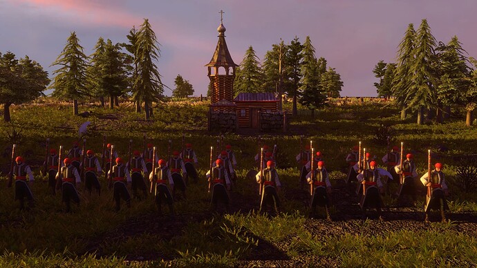 AoE III DE Russian Veteran Strelet at sunset