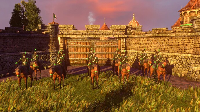 AoE III DE Italians Carabiniere at sunset