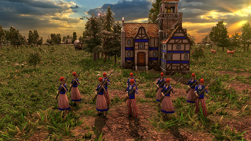 AoE III DE Sansculotte at sunrise