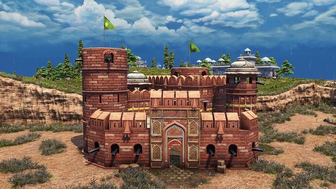 AoE III DE Agra Fort during the day