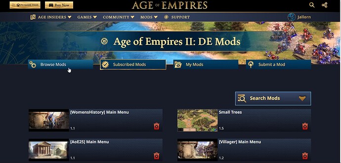 2023-06-18 13_52_01-Mods Subscribed - Age of Empires - Vivaldi