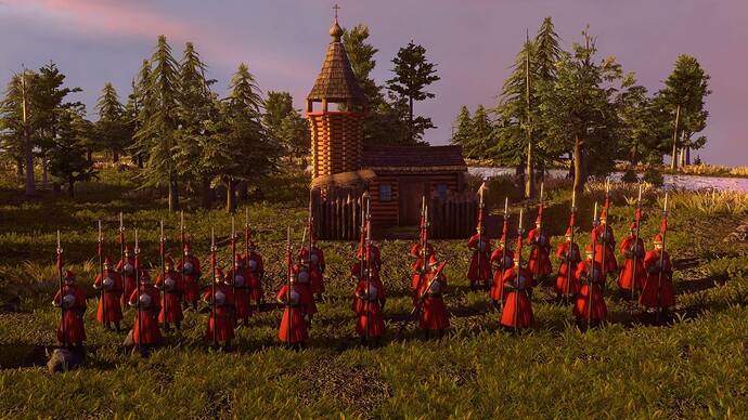 AoE III DE Russian Poruchik at sunset