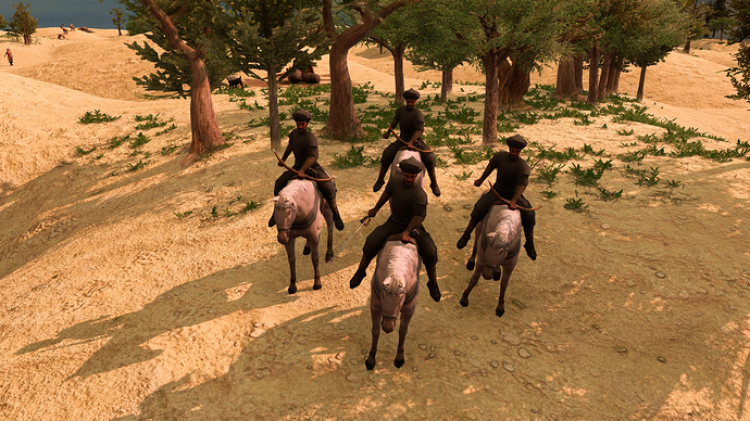 AoE III DE Bedouin Horse Archer at sunrise