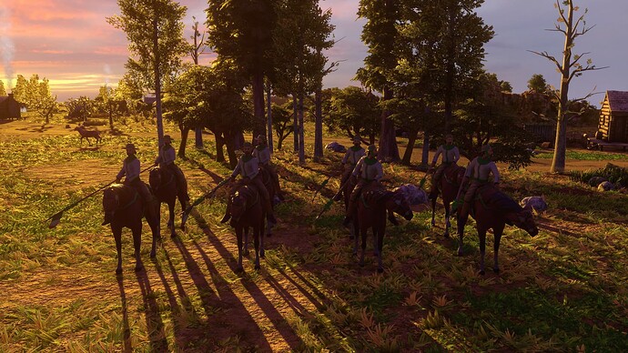 AoE III DE Mexicans Chinaco at sunset