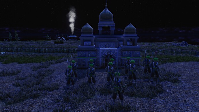 AoE III DE Indians Mansabdar Sepoy leading Honored Sepoy during the night