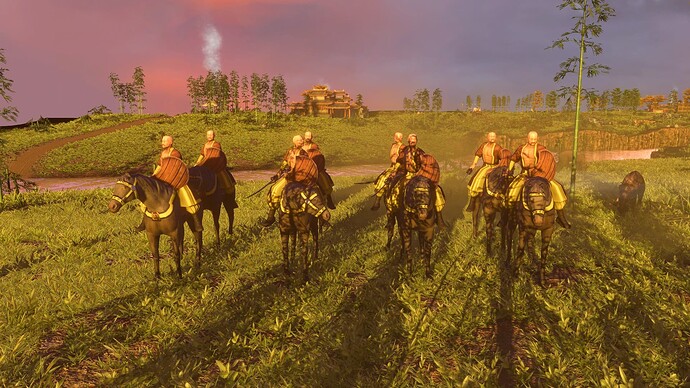 AoE III DE Chinese Steppe Rider at sunset