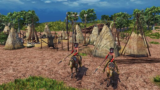 AoE III DE Lakota Tokala Soldier natives during the day