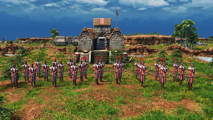 AoE III DE Inca Elite Jungle Bowman during the day