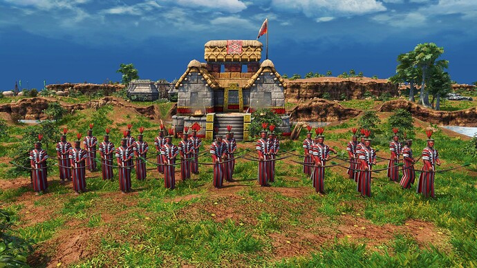 AoE III DE Inca Champion Jungle Bowman during the day