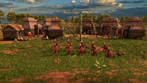 AoE III DE Maya Holcan Spearman at sunrise