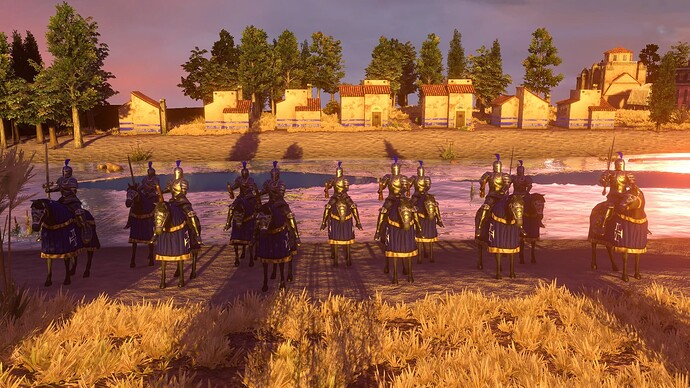 AoE III DE Portuguese Order Knight at sunset