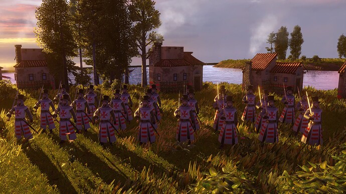 AoE III DE Maltese Dignitaries Hospitaller at sunset