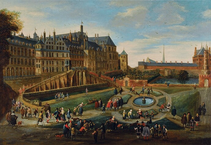 Palace of Coudenberg - View of the Coudenberg Palace in Brussels_ Andreas Martin 1726