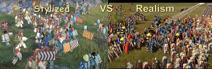 If you dont want that AoE iv become roblox, "CHOOSE REALISM over Stylized"