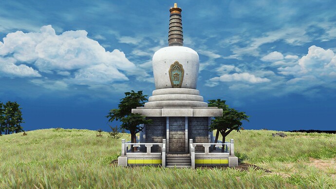 AoE III DE White Pagoda during the day