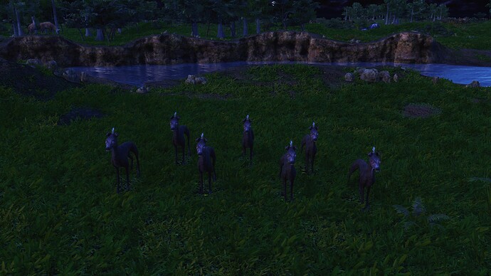 AoE III DE Inca Peruvian Dog during the night