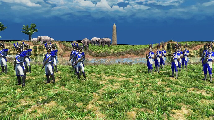 AoE III French Old Guard and Imperial Grenadiers at during the day