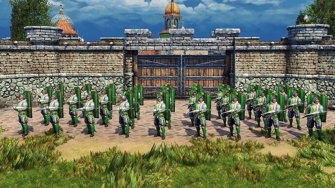 AoE III DE Italians Guard Pavisier during the day