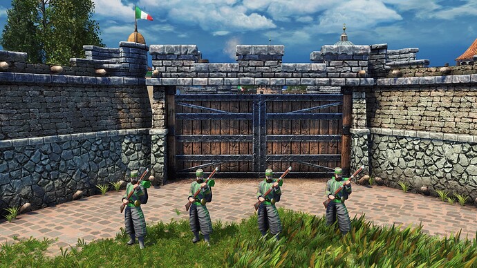 AoE III DE Italians Papal Zouave during the day